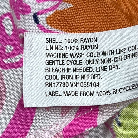 Lilly Pulitzer Pink Multicolored Floral V Neck Sleeveless Tank Women’s Size: S - Picture 11 of 12